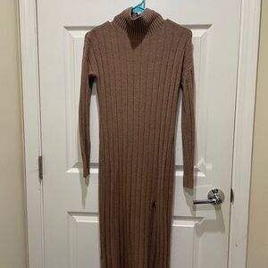 Midi Turtleneck Sweater Dress